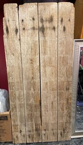 lot 21621 image: 65 Antique Barnwood panel think of the creative possibilities��