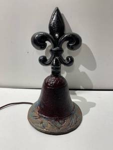 lot 21624 image: Fleur-de-lys iron bell