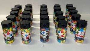 lot 21642 image: lot of 25 large edible shaped candy cake decorations