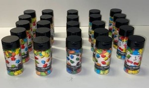 lot 21643 image: lot of 25 large edible shaped candy cake decorations