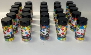 lot 21644 image: lot of 25 large edible shaped candy cake decorations