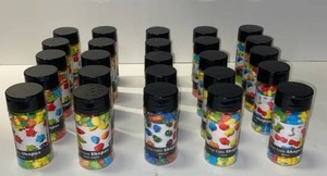 lot 21645 image: lot as 25 large edible shaped candy cake decorations