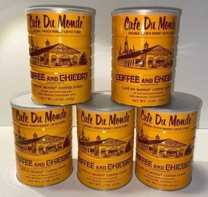 lot 21654 image: lot of (5) Cafe Du Monde CoffeeChicory