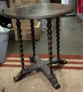 lot 21689 image: vintage wood table