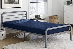 lot 4004 image: DHP 6 Quilted Top Bunk Bed Mattress, Twin, Navy