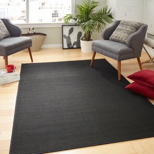 lot 4015 image: Mainstays Black Titan Area Rug, 76 x 10