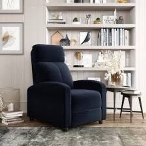 lot 4023 image: Relax-A-Lounger Aspen Standard Recliner by Lifestyle Solutions, Black Microfiber