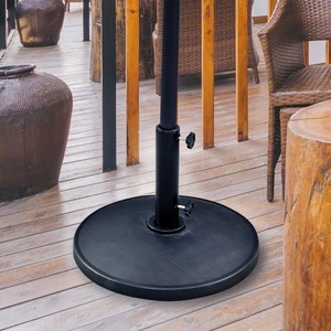 lot 4034 image: Mainstays Powder Coated Umbrella Base, Black