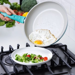 lot 4059 image: GreenLife Diamond Ceramic Non-stick 5 Qt. Saute Pan, Turquoise
