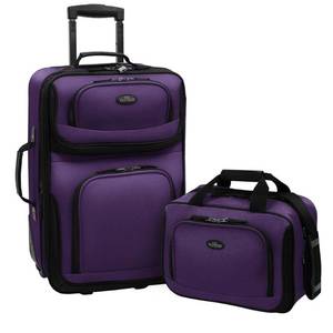 lot 1266 image: Purple Luggage Set