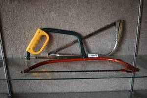 lot 1173 image: Lot of 3 Handsaws  LOCAL PICKUP ONLY