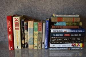 lot 1195 image: Lot of 18 Assorted Books  Secrets of the Alps, The Shepherd of the Hills, The Merry Men, Etc.