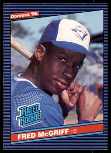 lot 8132 image: Lot of 25 Cards  1986 Donruss Baseball  Brett, Strawberry, Henderson, McGriff, Rose, Sandberg & More  See individual photos of each card