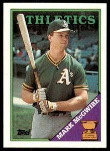 lot 8148 image: Lot of 14 Cards  1988 Topps Baseball  #580 Mark McGwire All-Star Rookie  See individual photos of each card