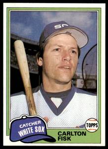 lot 8151 image: Lot of 26 Cards  1981 Topps Baseball  Carlton Fisk Rollie Finers Dave Kingman Jeff Reardon  See individual photos of each card
