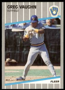 lot 8157 image: Lot of 6 Cards  1989 Fleer Update Baseball  #U-41 Greg Vaughn RCs  See individual photos of each card