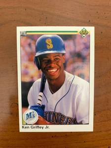 lot 8001 image: 1990 Upper Deck Baseball Card #156 Ken Griffey Jr.  Sharp, clean second year card