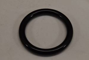 lot 1042 image: Bangle Bracelet  Black Glass  3 18