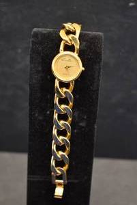 lot 1059 image: Gold Link Watch  Anne Klein  7 12