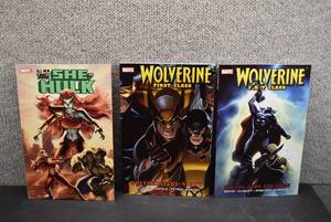 lot 1076 image: Lot of 3 TPB Trade Paperbacks  She-Hulk, Wolverine First Class