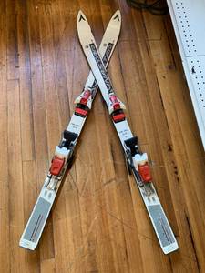 lot 8019 image: Vintage Salomon Skis Horn Creek 120-701  Used as Decor as a hanging set  LOCAL PICKUP ONLY