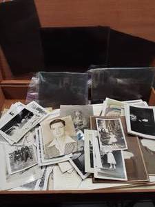 lot 7001 image: Collection of Old Black and White Photos and Glass Negatives