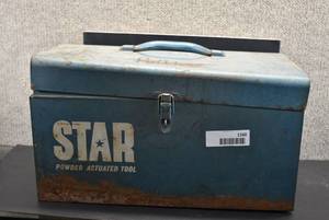 lot 1160 image: Star Powder Actuated Tool Box with Tools and Accessories  LOCAL PICKUP ONLY