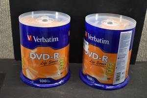 lot 1166 image: 200 Verbatim DVD - R Discs Blanks  New In Package