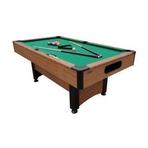 lot 61431 image: Mizerak Dynasty Space Saver 6.5 Billiard Table with Leg Levelers, Automatic Ball Return, and Classic Green Nylon Cloth