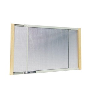 lot 61462 image: Frost King AWS15376W W.B. Marvin Wood Frame Adjustable Window Screen, 15in High, Fits 21 - 37in Wide