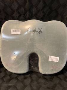 lot 1311 image: ComfiLife - Gel Enhanced Back Pain Relief Cushion - Gray