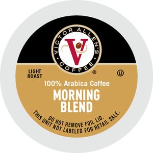 lot 2942 image: Victor Allens Morning Blend Light Roast Single Serve Coffee, 200 Ct