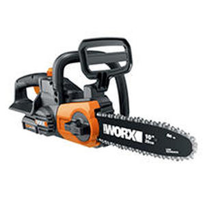 lot 2943 image: Worx WG322 10-in Cordless 20V Chainsaw with Auto-Tension and Auto-Oiling