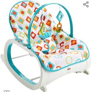 lot 2947 image: Fisher-Price Infant-to-Toddler Rocker - Geo Diamonds