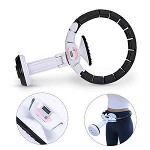 lot 2956 image: Weighted hoola hoop with Counter,Exercise Hoops For Adults Weight Loss, Fitness and massage, Adjustable size Circle Suitable for Abdominal and Waist