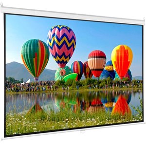 lot 2964 image: VIVO 100 Projector Screen 169 Projection HD Manual Pull Down Home Theater PS-M-100