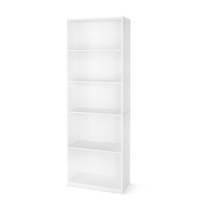 lot 2965 image: Mainstays 71 5 Shelf Bookcase, White