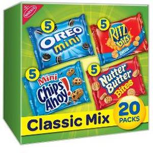 lot 2974 image: Nabisco Variety Classic Mix Snacks Variety Pack, 20 Count