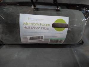 lot 3951 image: Memory Foam Half Moon Pillow