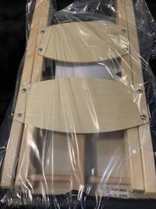 lot 3975 image: Wooden Handy Folding Stool - Black