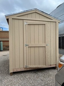 lot 2 image: 8 x 10 backyard tool shed- 91 side walls- BRAND NEW Derby High School Carpentry Course, Construction & Design Pathway Fundraiser-