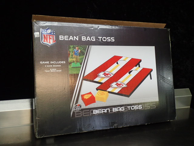 lot 8372 image: KC Chiefs Bean Bag Toss Game