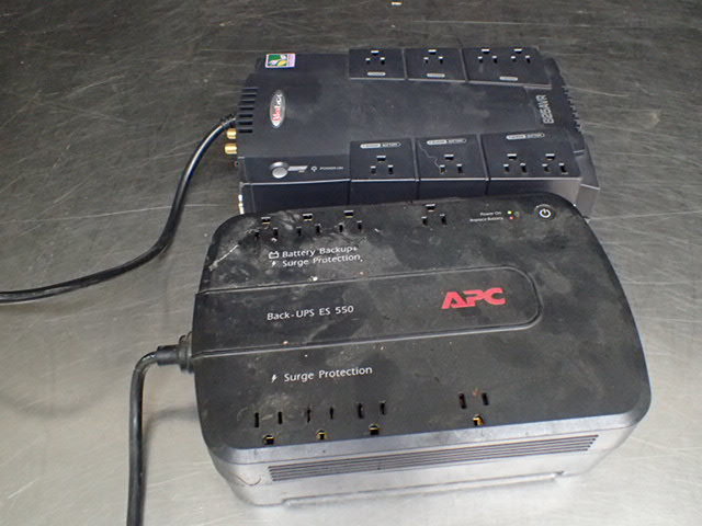 lot 8387 image: (2) Battery BackupSurge Protectors