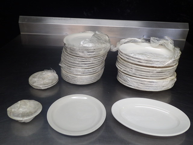 lot 9050 image: Large Lot of Misc. Plates and Bowls