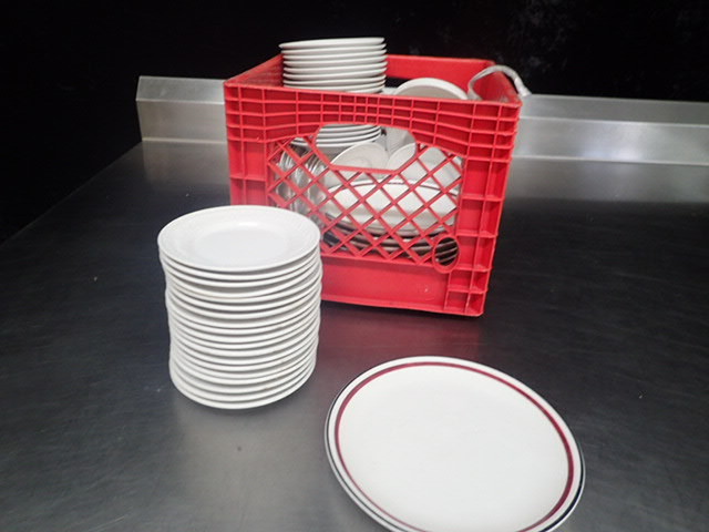 lot 9057 image: (10)9in Plates and (50) 6in Plates
