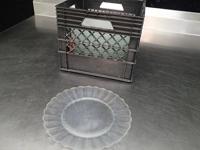 lot 9073 image: (25)11in Clear Glass Plates