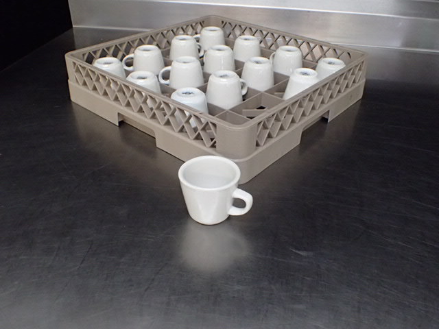lot 9080 image: (15) Coffee Mugs with Dish Rack