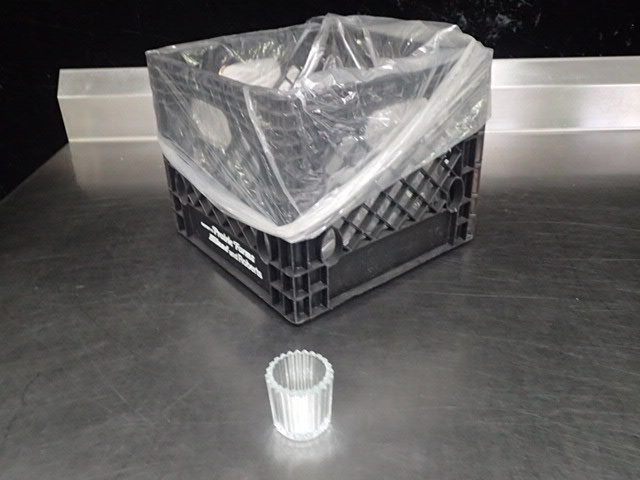 lot 9101 image: Large Lot of Glass Candle Holders