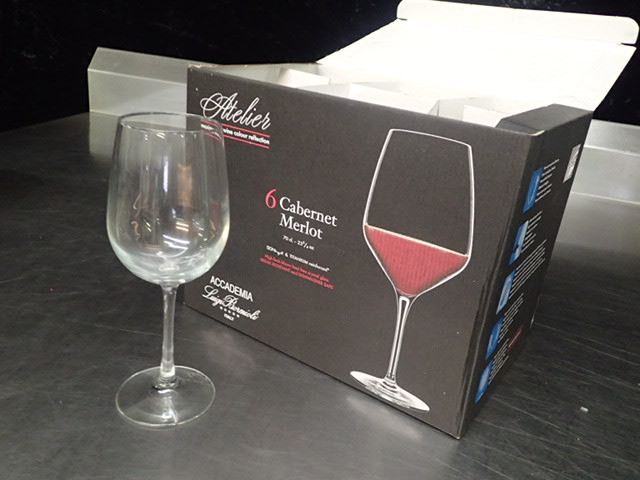 lot 9107 image: Lot of 6 Cabernet Merlot Glasses