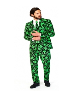 lot 7975 image: OppoSuits Mens Cannaboss Plant Suit- Retail$99.99